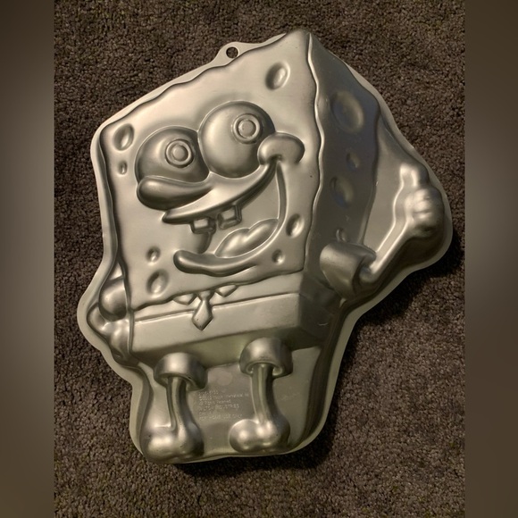 SPONGEBOB SQUAREPANTS Cake Pan.  Good used condition. Wilton. - Picture 1 of 2